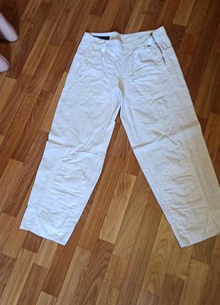 Зауженные брюки из хлопка 42 размер