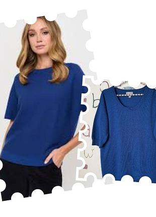 Кашемировая футболка,свитер с коротким рукавом pure collection 100% кашемир