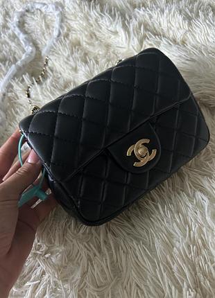 Кожаная сумочка шаннель