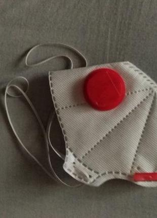 Акция!!! маска- респиратор ffp-3 красный с высокой защитой маска фильтрующая с...