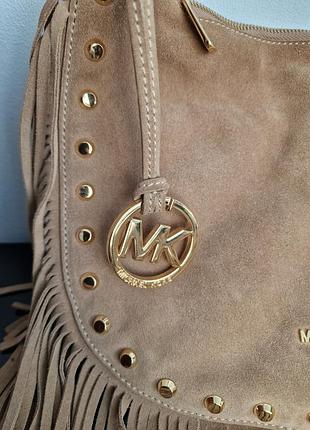 Замшевая сумка michael kors с бахромой4 фото
