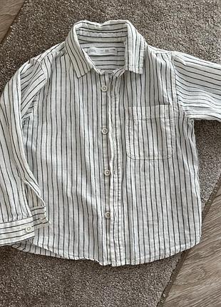 Zara рубашка рубашка в виде новой 3-4 104