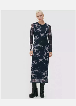 Длинное прозрачное платье