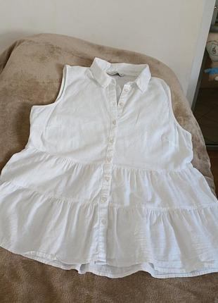 Блузка  48/50р, довжина 62, груди 105, плечі 40см