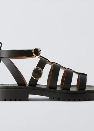 Кожаные сандалии 32 размер zara