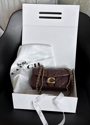 Кожаная сумка в цвете бургунди