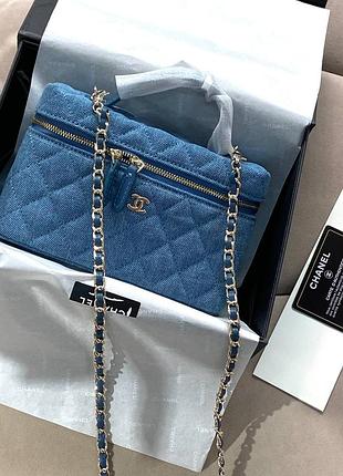 Джинсова сумка шанел люкс