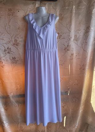 Платье бренда esmara, белое, пог-48, пот-48, поб-66, длина - 131, резинка на талии, разрезы