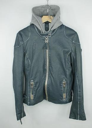 Стильна шкіряна куртка gipsy gwfinja labagv hooded leather jacket women's