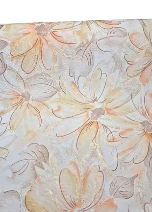 Шпалери вінілові 10.05 × 1.06 м слов’янські шпалери​​​​​​​ 320-02, жовті, помаранчеві