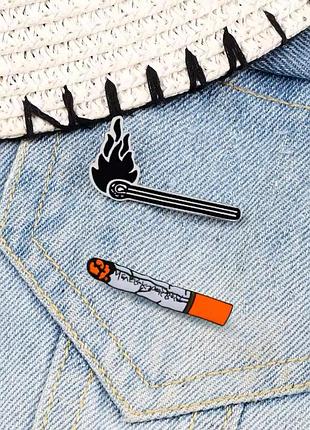 Пин в виде спичка