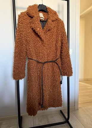 Mexx женская демисезонная шуба рыжая. размер м