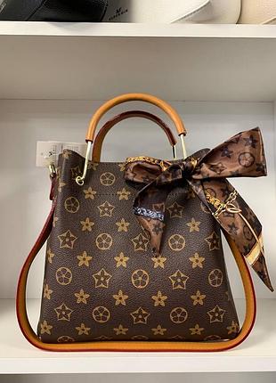 Сумка жіноча еко шкіра колір коричневий