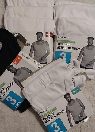 Майка мужская, немецкого бренда livergy. xxl, 3xl, 4xl