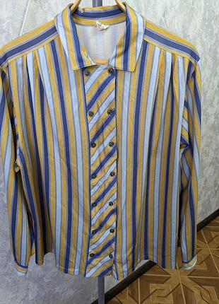 Желто голубая рубашка