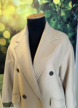 Пальто с 75% шерстью zara3 фото