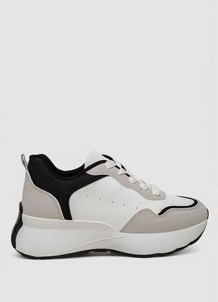 Кроссовки женские, цвет бело-черный, 248rxm60-86-2.ag+