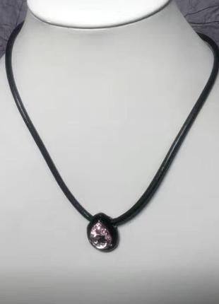 Чокер з кулоном форма капля