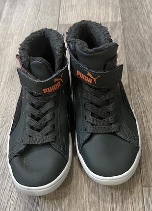 Утепленные высокие кеды puma оригинал размер 31 18,5 см в идеальном состоянии