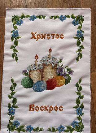 Великодній рушник ручної роботи. пасхальний рушник.