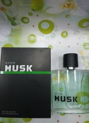 Avon musk fresh туалетна вода для нього 75 мл1 фото