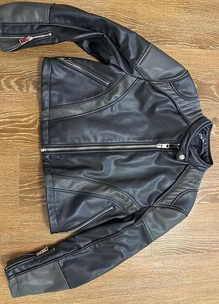 Шкіряна куртка zara, косуха , байкерска куртка