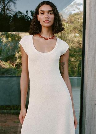 Трикотажна сукня zara бавовна