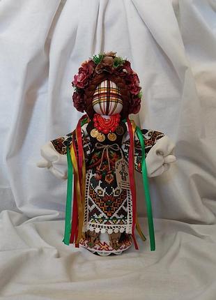 Народная кукла мотанка предохраняет подарок сувенир кукулу ручная работа