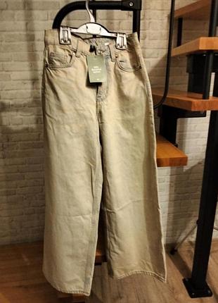 Джинси широкі світлі дуже гарні нові  збіркою, куплені в польщі, не підійшов розмір