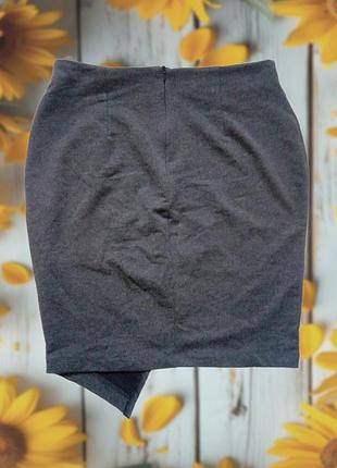 Серая юбка карандаш 3