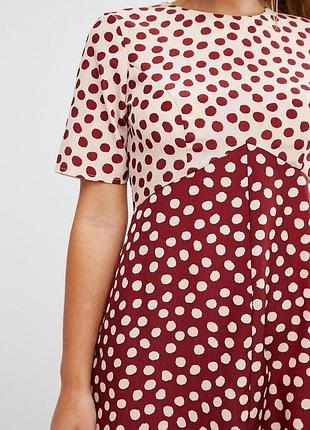 Новое! платье в горошек asos