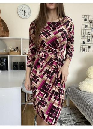 Сукня міді бренду anne klein в геометричний принт