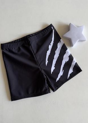 Детские черные плавки юниоры на рост 130 см