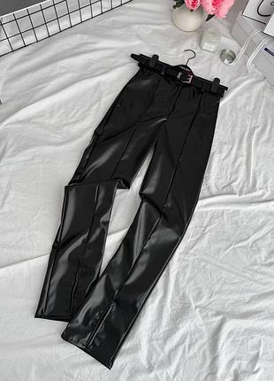 Женские брюки из эко кожи