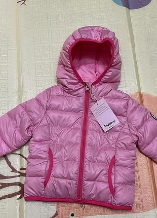 Осенняя весенняя детская куртка для девочки розовая 80 размер новая