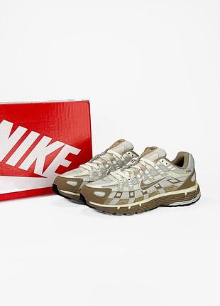 Кроссовки nike p-6000 beige/white🇻🇳 3