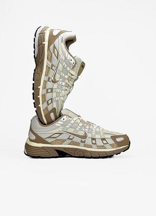 Кроссовки nike p-6000 beige/white🇻🇳 4