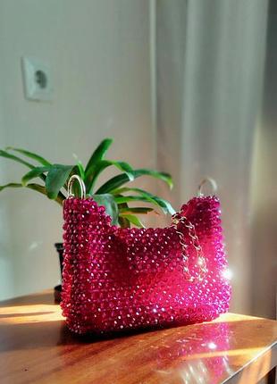 Рубінова історія – сумка з бусин ручної роботи.