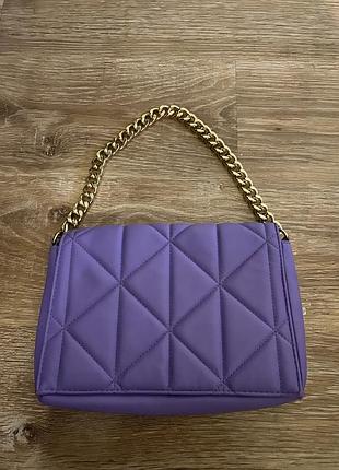 Сумочка, клач, в бузковому, кольорі, на товстій цепочці, від бренду:primark