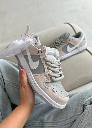Женские кроссовки nike dunk wolf grey