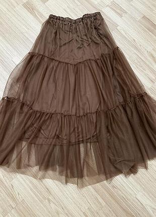 Шифоновая юбка l-xl