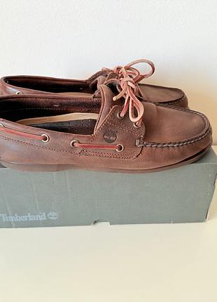 Мокасини чоловічі flyroam timberland classic 2-eye boat shoe / топсайдери