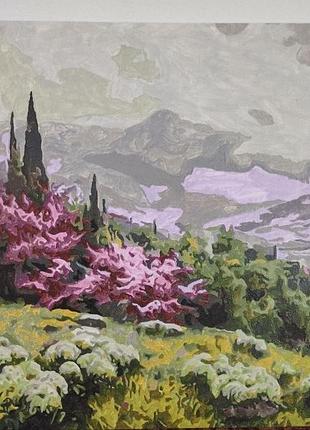 Картина по номерам готовая "весна в криму"