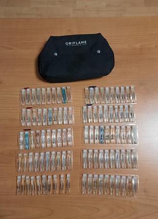 #росборя коллекция пробников ароматы oriflamea орифлейм 100 шт женские и мужские + косметичка органайзер в подарок