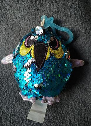 М'яка іграшка з паєтками, брелок shimmeez бадьорий пінгвін