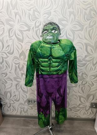 Костюм карнавальний марвел халк marvel hulk на вік 5-6 років + маска