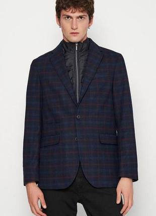 Куртка-пиджак мужская c&a 2138865 56 темно-синяя (kz2000001542101)