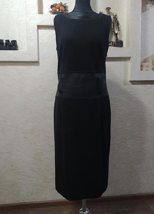 Платье трикотаж и натуральная кожа tidere