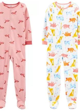 Флісовий чоловічок для дівчинки carter ' s (сша) кішечки єдиноріг баранчики