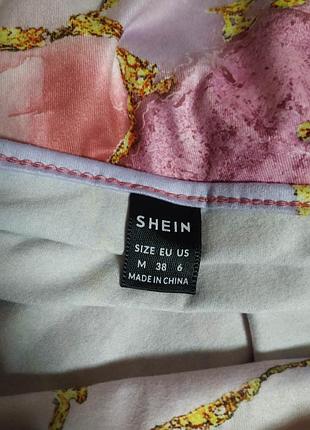 Платье мини разноцветные на бертелях от shein